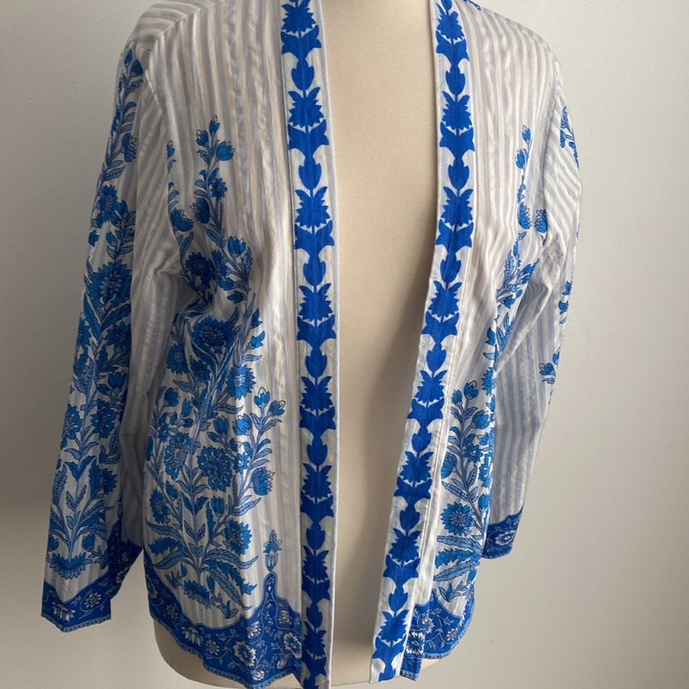 Anthropologie | Conditions Apply Kimono Style Open Front Jacket One-size - Picture 2 of 8